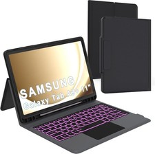Backlit Keyboard Case for Samsung Galaxy Tab A9 11" with Trackpad Kickstand