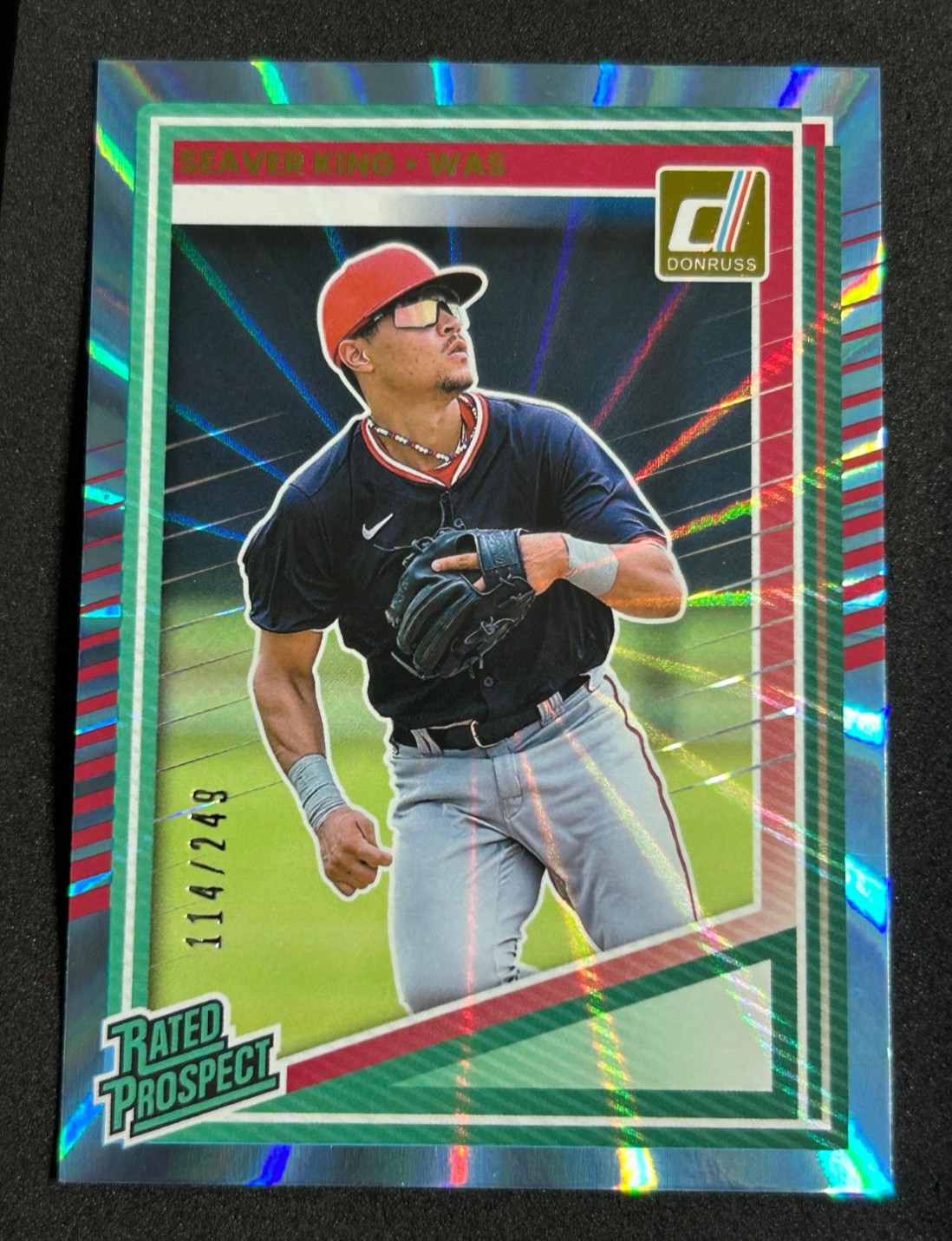 2025 Panini Donruss - Rated Prospects Seaver King #174 Blue Lazer /249