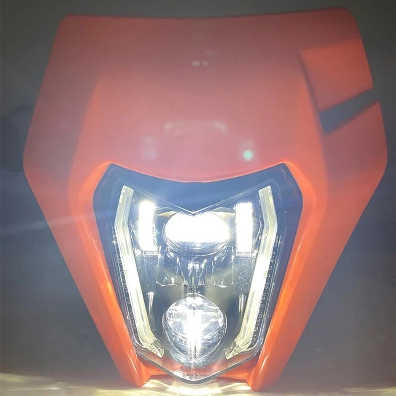Faro LED DRL luz de haz alto/bajo para KTM EXC XCW EXC-F 250 300 350 450 500 690 Foto 3 de 4