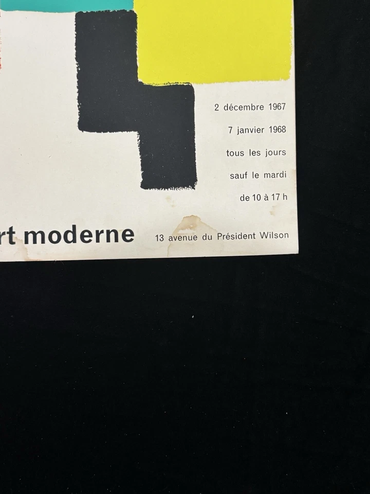 Póster Vintage Original Sonia DELAUNAY EXPO 67 - MUSÉE NATIONAL D'ART MODERN Foto 3 de 4