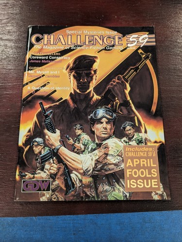 Challenge Magazine Science Fiction Gaming 59 Includes Challenge 59 1/2 GDW - 第 1/2 張圖片