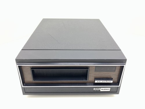 BSR McDONALD TD 8S Stereo 8-Track Playback Deck Vintage Working 220 V Good Look - Imagen 15 de 17