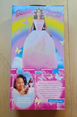 New Vintage 1999 Princess Rainbow Barbie Fashion Doll