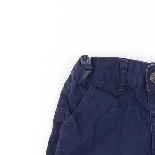 Pep&Co Boys Blue Cotton Blend Cropped Trousers Size 3-4 Years - Picture 3 of 12
