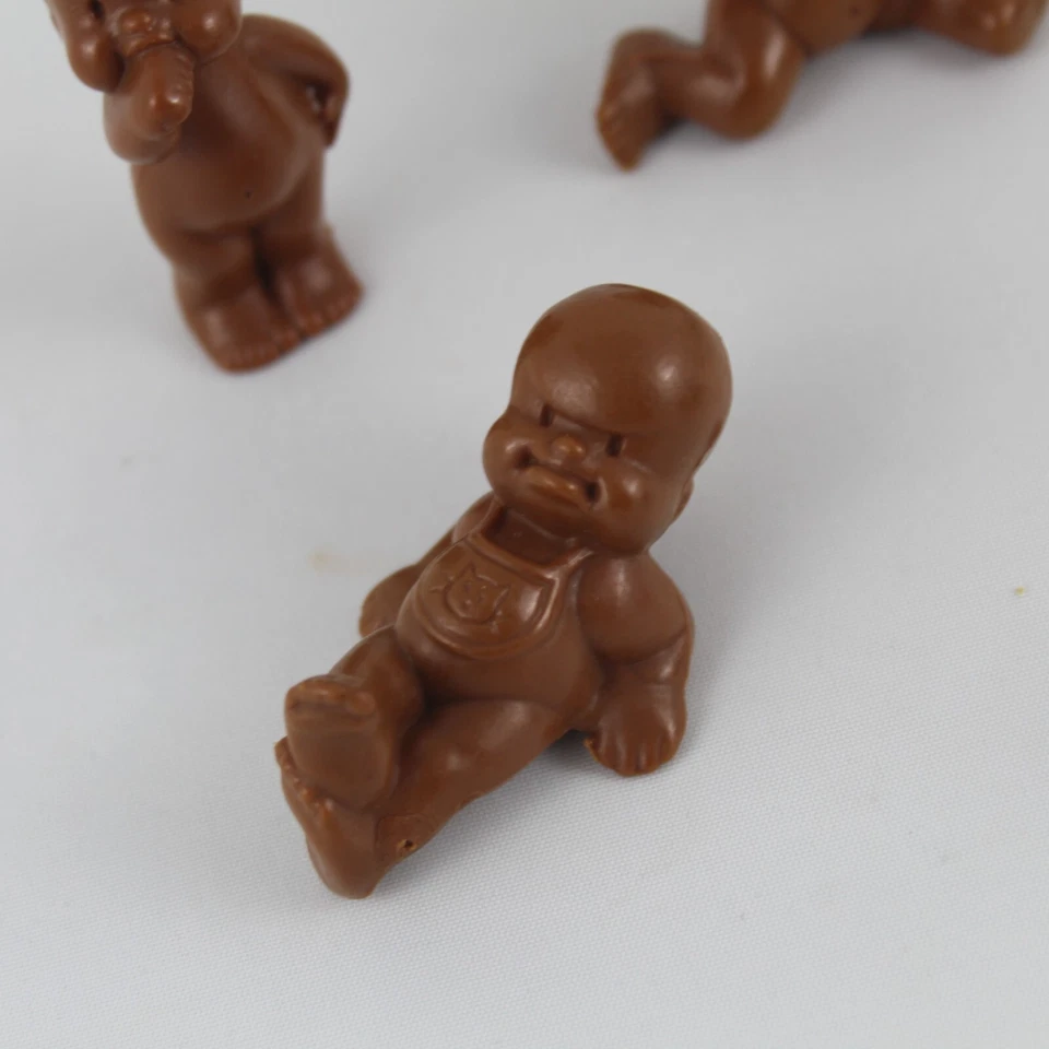 5 Dolls LOS BABIES Brown EL GRECO Toys PVC Vintage 80s Spain - Image 4 of 4