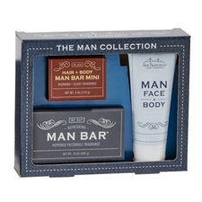 San Francisco Soap Company The Man Collecton Set (Citrus, Patchouli, Red Clover)