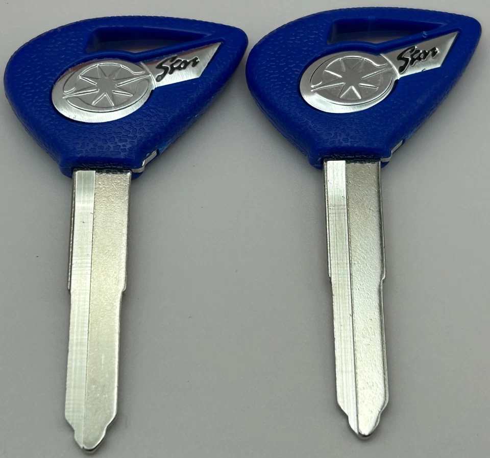 2 llaves en blanco Yamaha Vstar V-Star XVS 1100 1300 250 650 950 XV250 XVS650 XV llaves Foto 2 de 2