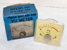 Argonne AR-331 Analog Panel Meter  in Box ~ Cracked Lens ~ Excellent Used