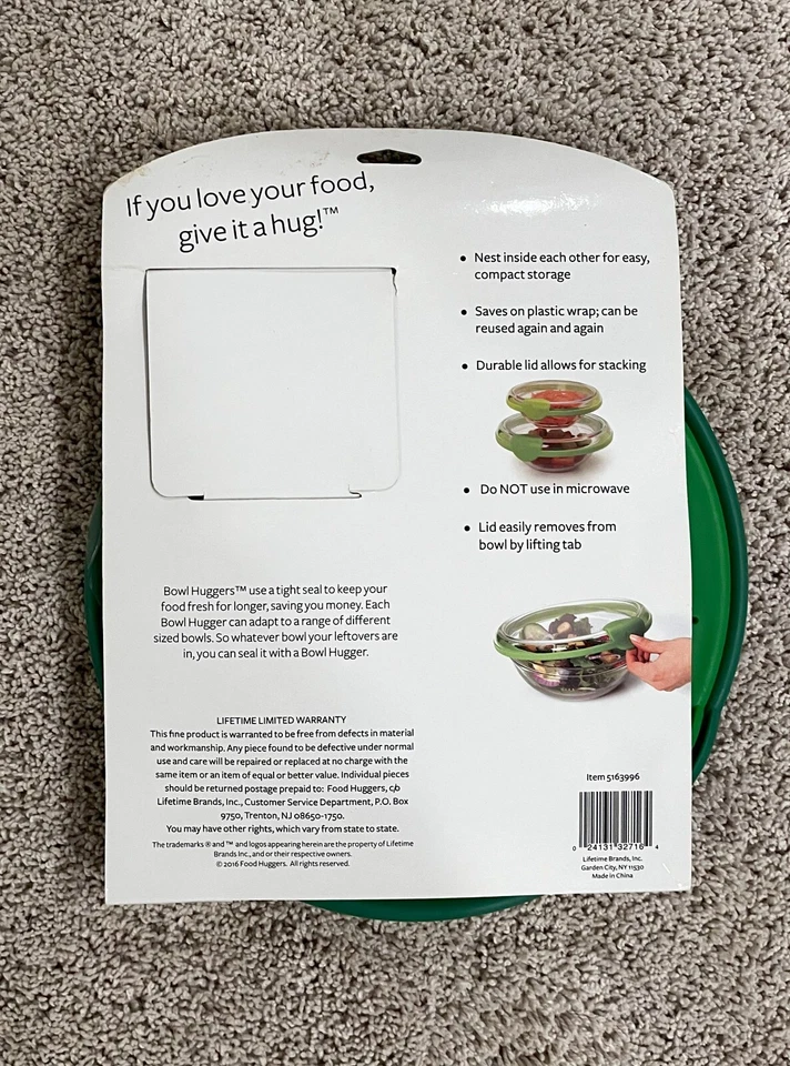 Abraçadores de tigela Farberware - Conjunto de 3 serve - Médio, grande e X-grande (5,9 pol-9,3 pol) - Imagem 2 de 2