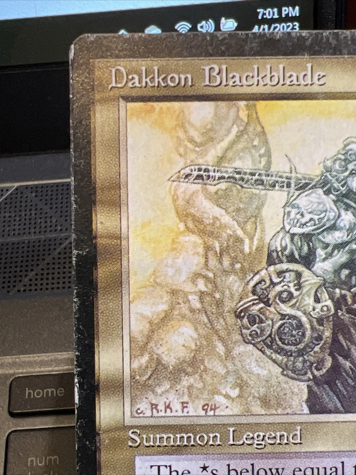 1x Dakkon Blackblade Legends Damaged English MTG Magic the Gathering x1 MKE - Image 3 of 4