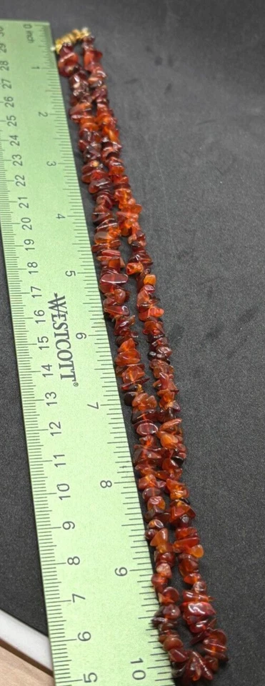 Elegante filamento de cornalina vintage de 20 pulgadas listo para usar o regalo boho minimalista Foto 4 de 4