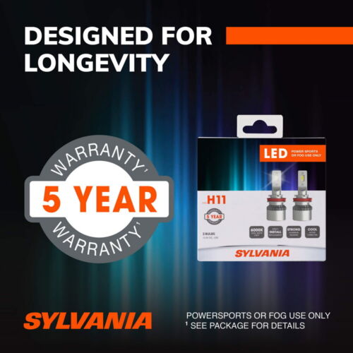 Sylvania H11 LED Powersport Headlight Bulbs for Off-Road Use / Fog Lights - 2 PC - Picture 3 of 9