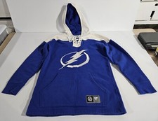 Tampa Bay Lightning Hoodie Pullover Sweatshirt NHL Preowned Medium Fanatics