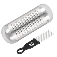 EASTROCK Guiro Instrument Professional Stainless Steel Guiro Instrument Puert...