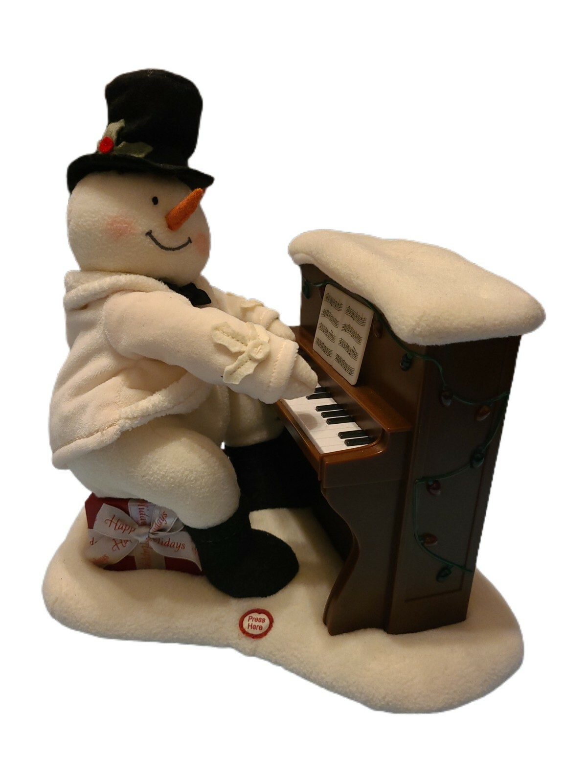 hallmark singing snowman playing piano