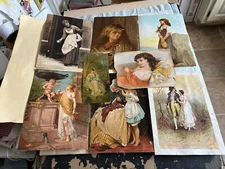 Big Lot Of Antique Chromolithograph Lithographs Gustave Dore Demorest’s H Bencke