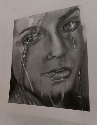 Handmade Sketch Graphite Hyper Realism Portrait