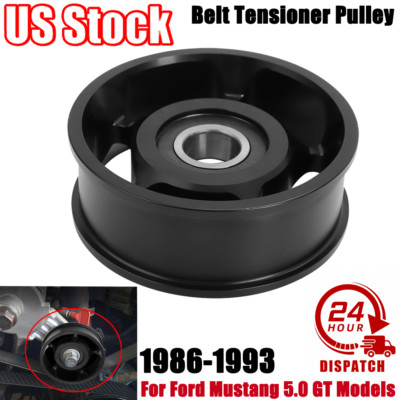 US For 86-93 Ford MUSTANG 5.0 GT Cobra V8 Billet Aluminum Belt Tensioner Pulley