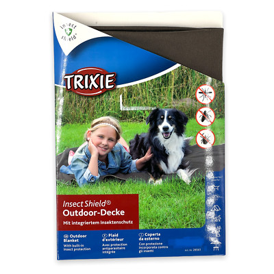 Trixie Insect Shield Outdoor Decke 70x100 grau Insektenschutz Hund