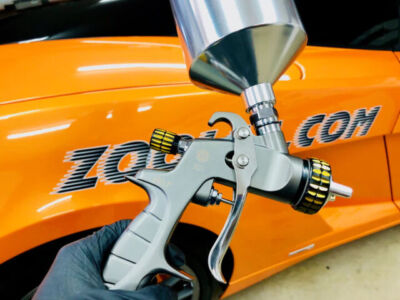 ATOMX20 HVLP Spray Gun Kit Auto Painting Car Basecoat Clearcoat w/ FREE GUNBUDD