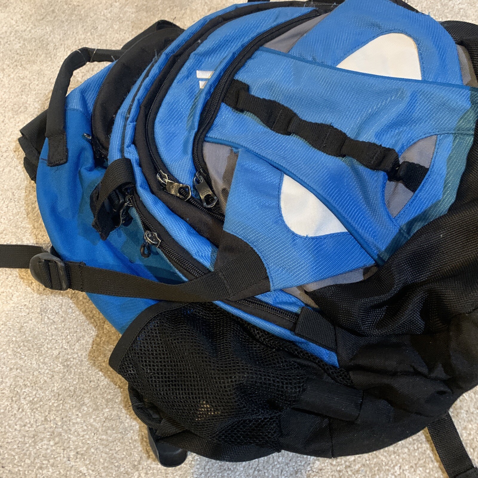 Large Adidas Load Spring Blue Backpack - image 8