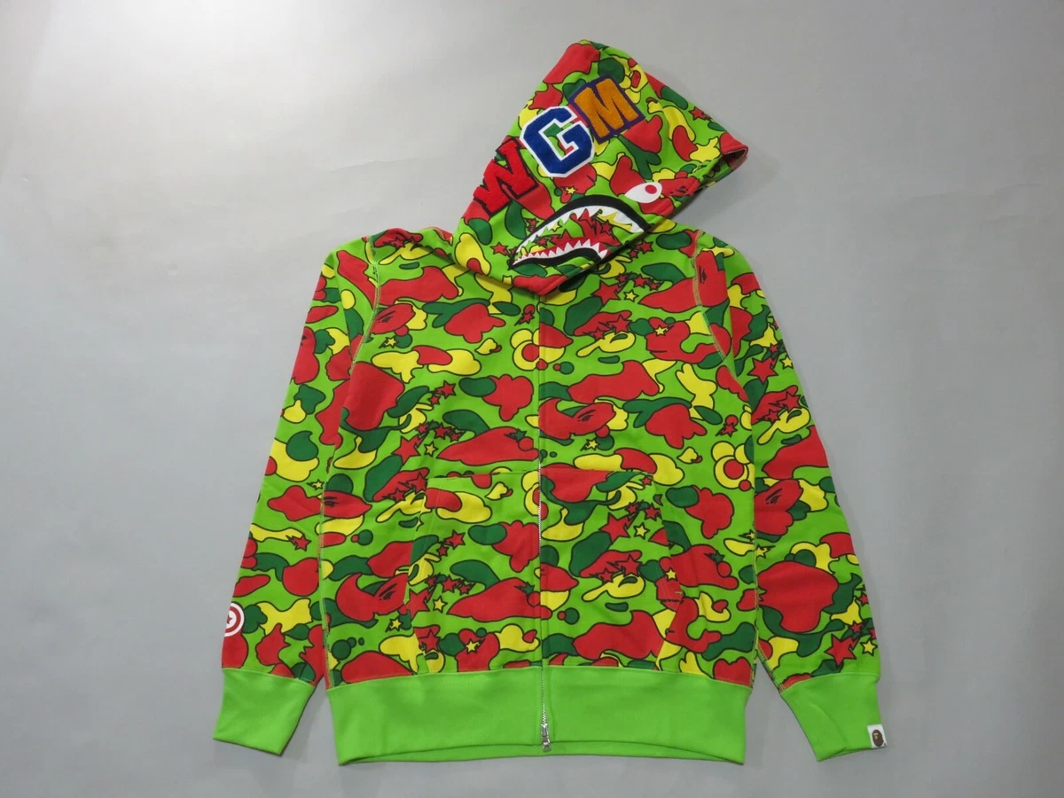 28808 bape sta camo shark zip hoody XXL | eBay