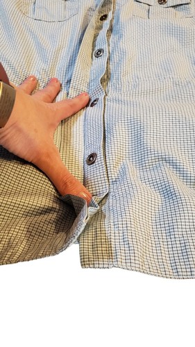 Alpine Design Men's Mesh Vent Shirt XL Lt Blue Top Pockets Button Up Outerwear - Picture 11 of 17