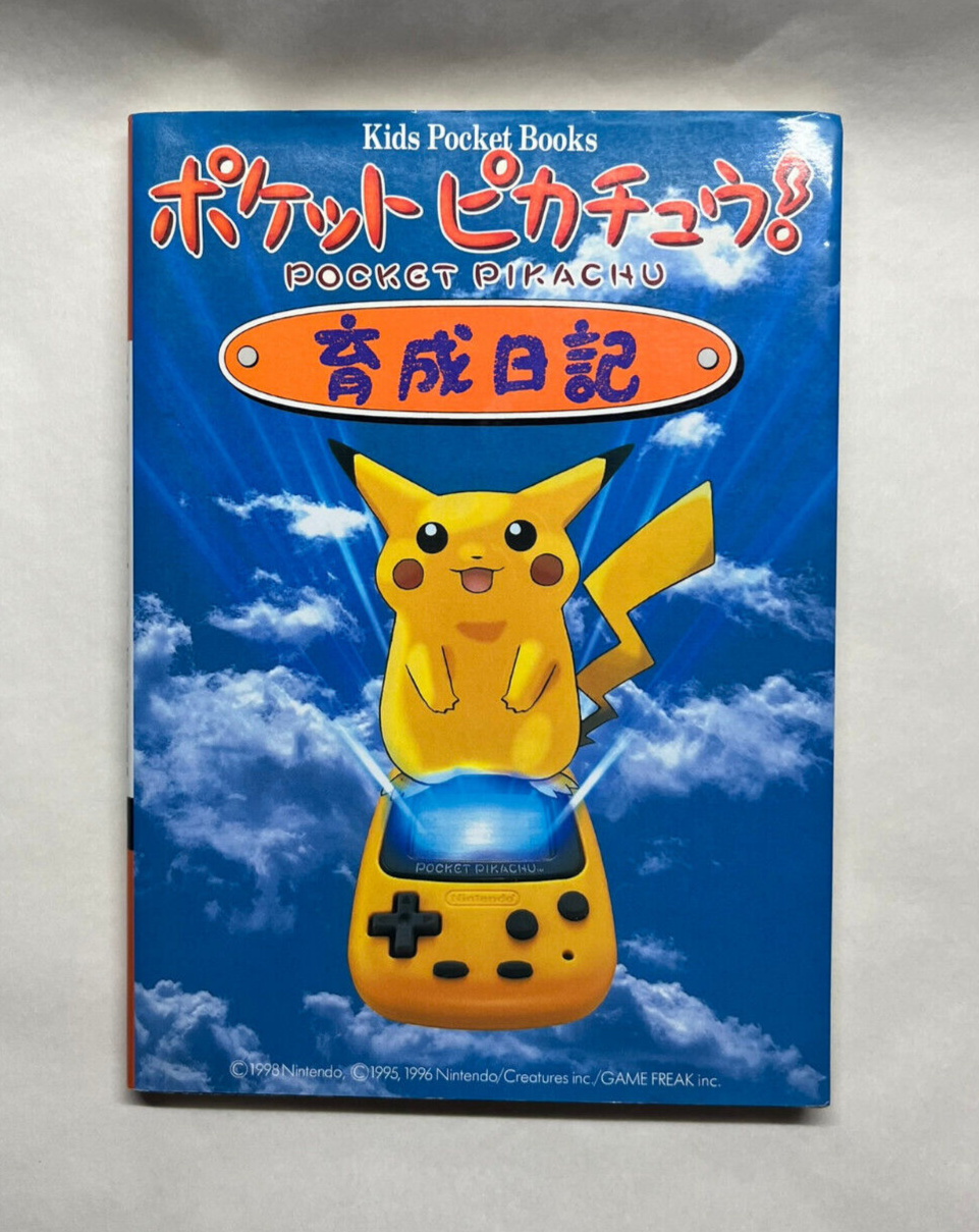 Pocket Pikachu Kids Pocket Book - Journal - 1998 NINTENDO - with Stickers