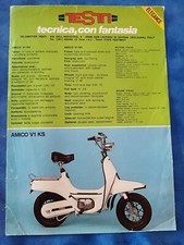 DEPLIANT TESTI AMICO V1N KS PULL V1 KS 50 BROSHURE ORIGINALI ITALIANO MOTO RARI