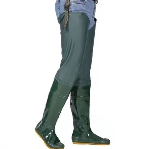Fishing Waders Hip Wader Non-Slip Sole Water Pants Hunting Wading Sock Boots G2 - Picture 6 of 7