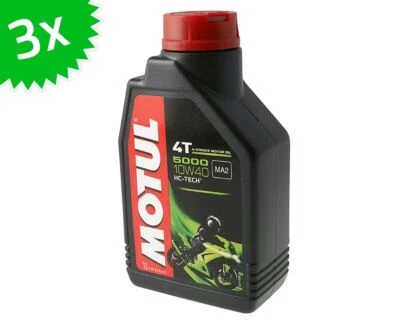 Huile moteur MOTUL 4T 10W40 5000 4 temps 3 litres - Photo 1/2
