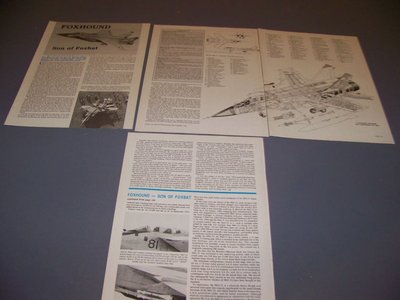 MIKOYAN MIG-31 FOXHOUND ''SON OF FOXBAT''..HISTORY/CUTAWAY/SPECS/3-VIEWS (831H)