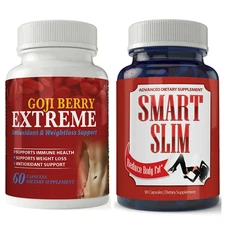 Goji Berry Supports Immune Health Supplement & Smart Slim Weight Loss Diet Pills