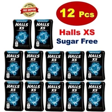 12x HALLS XS Mentho-Lyptus Mentho-Lyptus Sugar Free Candy 15g