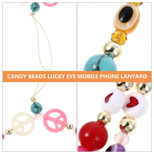Beaded Phone Chain Phone Decors Women Handbag Keychain Phone Charm Strap - 第 5/12 張圖片