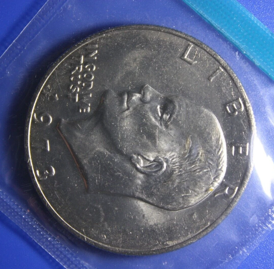MISSING "TY" in "LIBERTY" Gem BU  1973-P Eisenhower dollar Mint Cello IKE (U2) - Image 3 of 4