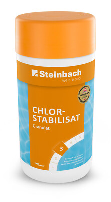 Steinbach Poolpflege / Chlorstabilisat Granulat 1kg / reduziert Chlorverbrauch