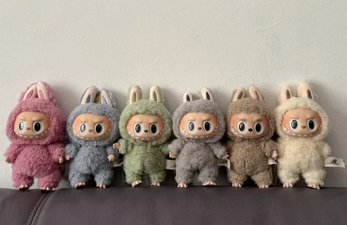 POP MART LABUBU-The Monsters-Macaron-Plush Dolls Toy Figure Blind Box-Toffee - Picture 6 of 13