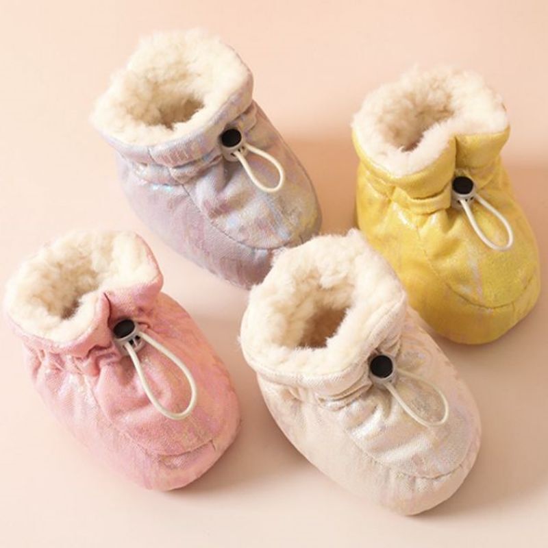 Baby Girls Boys Toddlers Warm Fur Snow Boots Soft Pram Newborn Thick