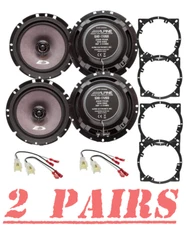 4 | Alpine 220W 2-Way 6.5" Front/Rear Car Speakers kit For 2011-2015 Kia Optima