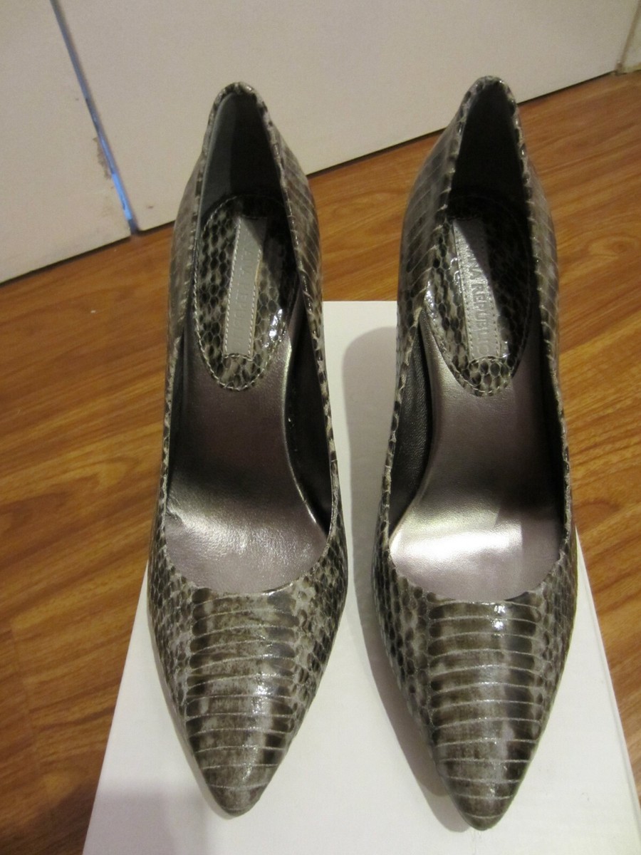 BANANA REPUBLIC WOMEN'S SNAKESKIN POINTED TOE HEEL SHOES 6M LIGHT