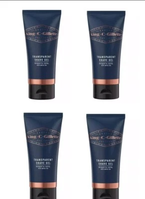 4 x King C. Gillette Shaving Gel 150ml Cooling Sensation, Expired 02/2024