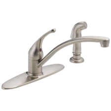 Delta Foundations Kitchen Faucet w/ Spray Stainless-Certified Refurbished