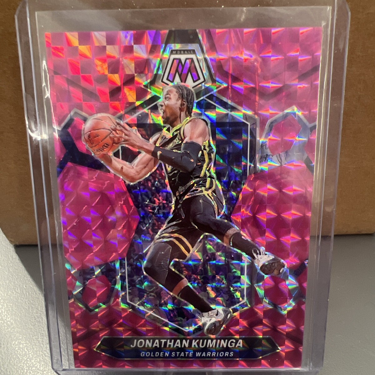 Panini Americana ジャクリーン・ケネディ・オナシス カード 23-24 Mosaic Jonathan Kuminga Pink /149 Golden State