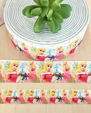 7/8 1.5 1 YD Sleeping Beauty Grosgrain Ribbon Princess Aurora Disney Bow