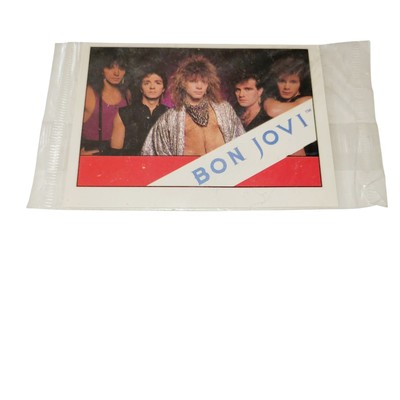 1985 Bon Jovi Fan Club Card Wonder Bread Rock Stars Collection Sealed Original 