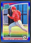 2018 Panini Donruss Optic Shohei Ohtani Blue Prizm RC Rated Rookie VAR #/149