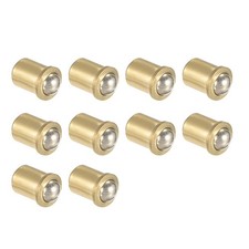Door Cabinet Closet Drawer 7mm Diameter Brass Ball Catch Latch 10pcs