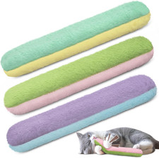 Cat Toys Kicker Pillows 3Pcs, Crinkle Refillable Catnip Toys for Indoor Cats Kit