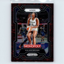 2024 Panini WNBA Monopoly Prizm Kalani Brown #47 Classic Red Icons Dallas Wings